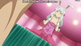 Amazing cartoon boobs with sexy hentai girl