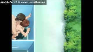 Amazing Hentai Anal Uncensored Shower Scene