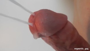 Big Dick orgasm and cumshot close up cum squirt