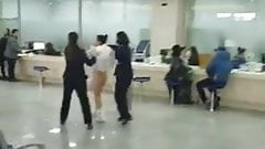 chinese nude girl at the airport