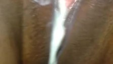 Creamy Ebony Lesbian squirt!!!