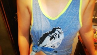 Cumming on my panties pussy job