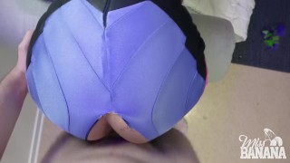 D.Va plays with cock and gets fucked!