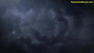 巨乳女子高生のおっぱいを駅で犯すアニメ01