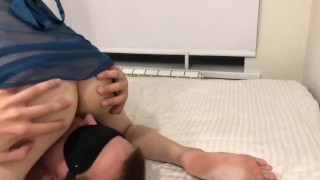 Facesitting of a Resting brother