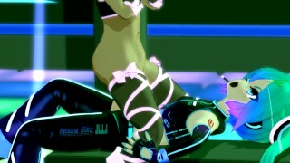 Futanari fuck and creampie