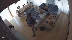 Hidden camera. Old friend fucked young