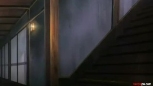 Horny Hentai guys banging a poor chick in the woods