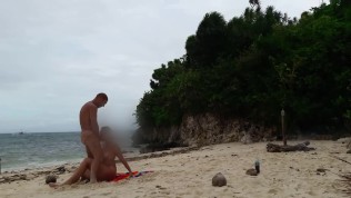 Hot sex on a hidden beach of small island!!!