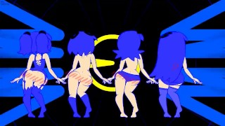 Minus 8, Pinky Blinky Clyde and Inky Dancing. Nude Version