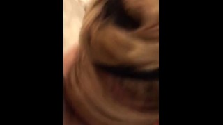 Nasty British Gilf Gives Sloppy Blowjob And Swallows Everything