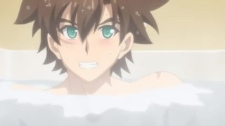 PETITE SUCCUBUS WITH BANANA FUCKS CUTE HENTAI SCHOOLGIRL ON BED