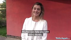 Public Agent Sexy teacher Agnes White fucking in a car for e