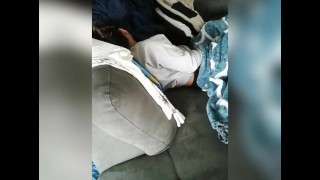 Sexy horny teen caught masturbating!