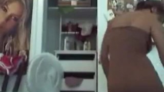 Sexy latina dances while getting dressed