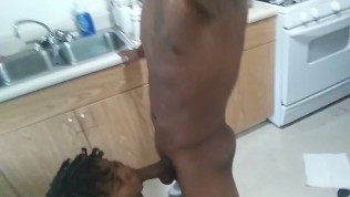 She polishes the gun before unloading it, WHAT A MESS!