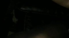 The queen taking a load on her foot at adult theatre