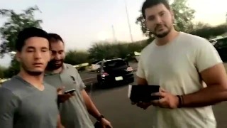 Touching boobs in public