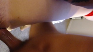 19 year old redhead Emmarae sex swing creampie CLOSEUP