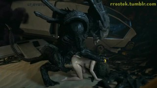 3D Hardcore Animation Aliens fucking Samus Aran Deep and Hard