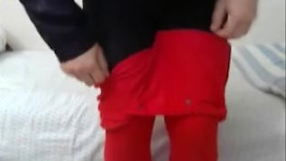 amateur trav masturbates and cum