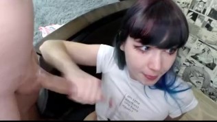 Amorous russian teen couple fuck