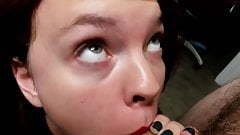 Aurora being a good girl.