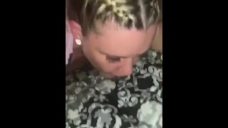 BBC makes White Wife Cum Hard in front of her Husband