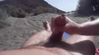 Beach handjob
