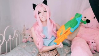 Belle Delphine SQUIRTS all over the floor