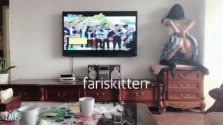 fariskitten tied with a vibrator