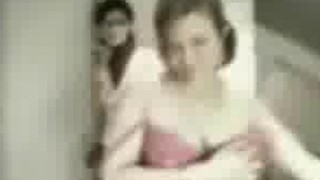 Girl caught stripping by mom