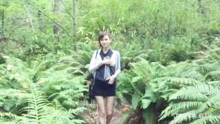 girlfriend public flash & blowjob facial