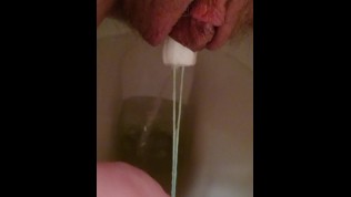 Hairy pussy period pee