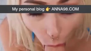 Horny father eats out babysitters pussy