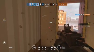 I hit a sick double headshot in r6
