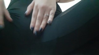 Incredibly Huge Puffy Cameltoe Babe has BIG ROUND ASS