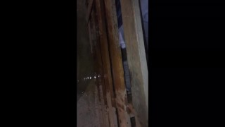 Just went pee in the basement all day while doing laundry