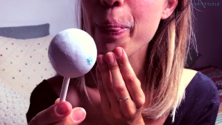Lele, the college dream girl sucks a lolly and makes you cum. JOI countdown