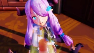 [MMD] R-18 La hermana de Grabchi Ecchi-Narumea te cuidará en la boca Hen