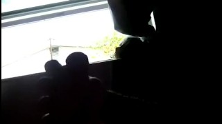 Peeping Tom Watching Me Jerking Off. “Need Help With That?”