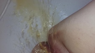 Pissing closeup