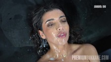 Premium Bukkake – Sonia swallowing 61 huge mouthful cumshots