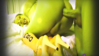 Psychedelic music compilation with shemale 5