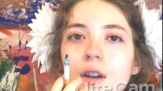 Russian Teen Smoking Fetish Dangle