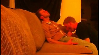 Scruffy Boy Gives His Gay Friend a Taste