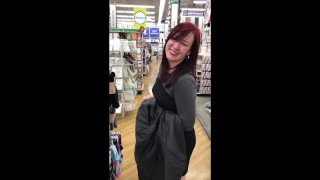 Sucking dick in public and getting a cum facial then cumwalk