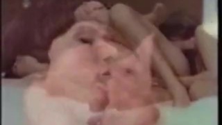 Vintage creampie threesome