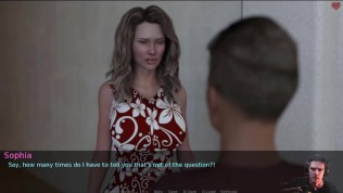 Wife and Stepmother – Sophia showed her breast to Dylan and Panties