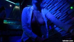 Amazing babes fucking in public